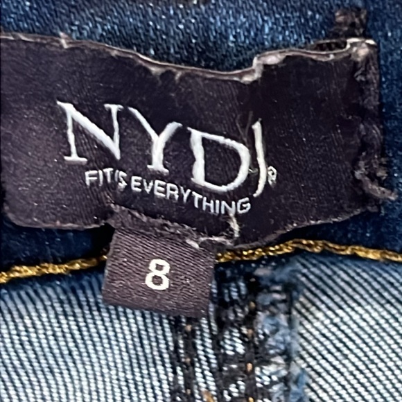 NYDJ Sheri Slim w/Lift Tuck Technology Size 8 Color Quinn Stretch - Picture 12 of 13